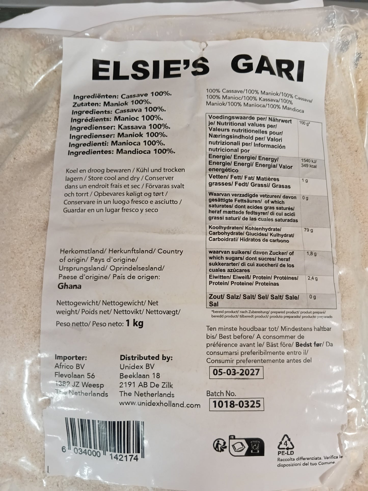 ELSIE'S WHITE GARRI