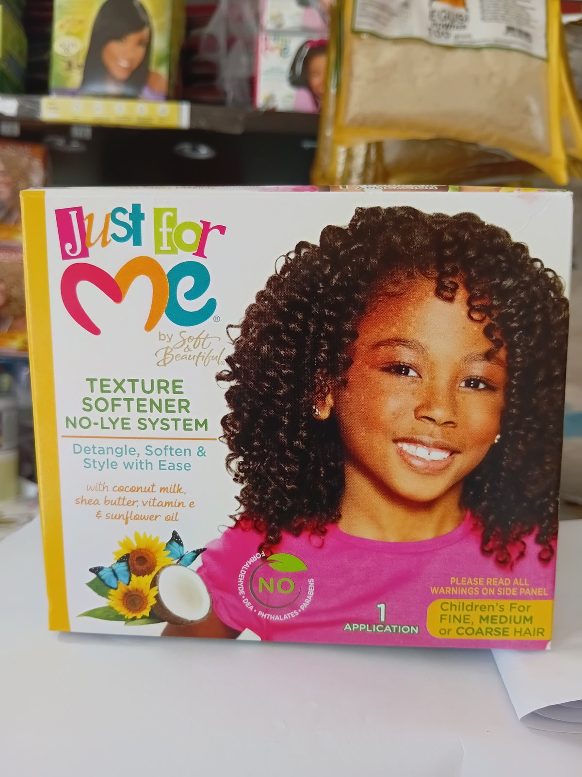 HAIR SOFTENER. JUST FOR ME TEXTURE SOFTENER