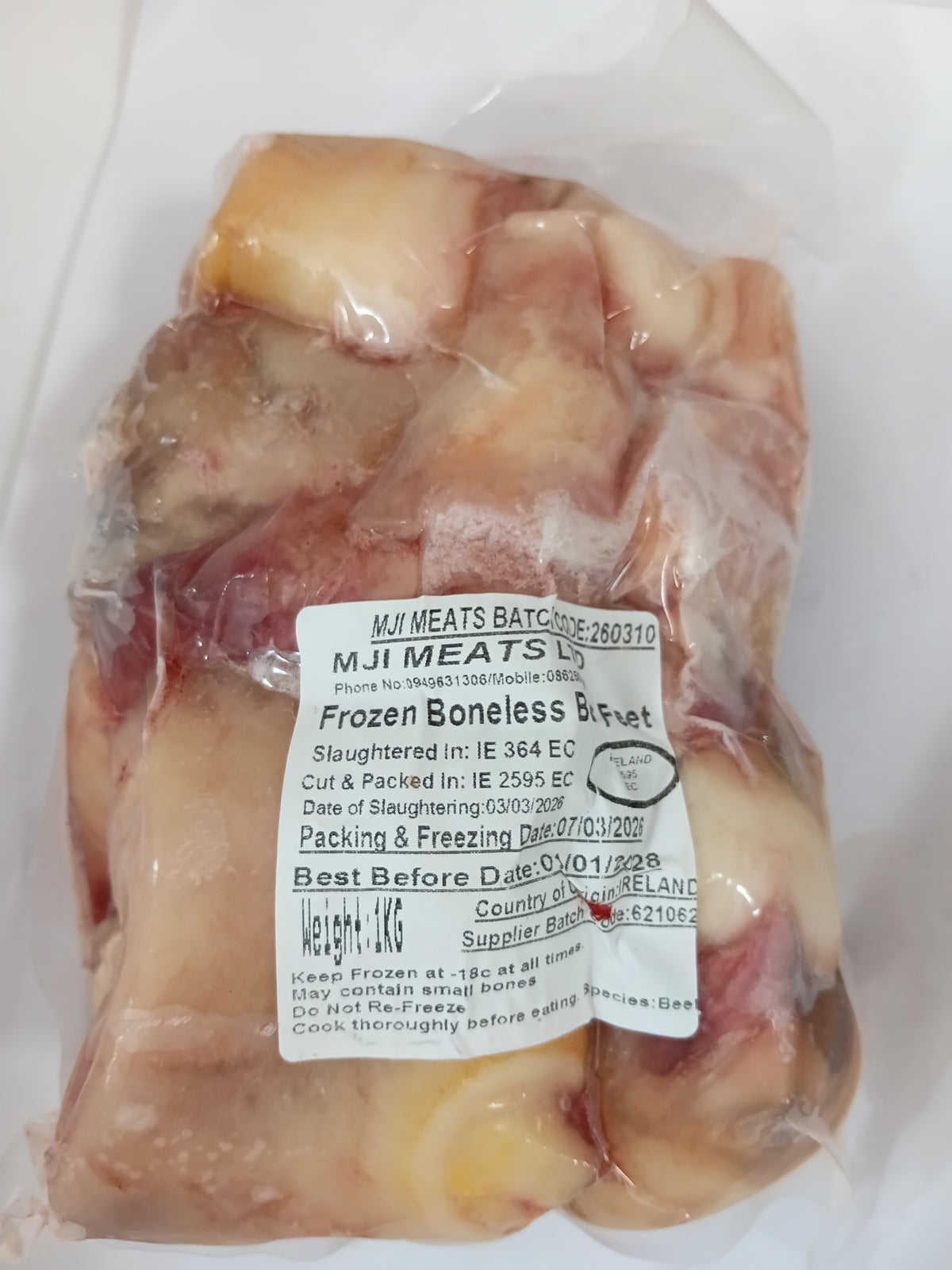FROZEN BEEF  BONELESS COWLEG