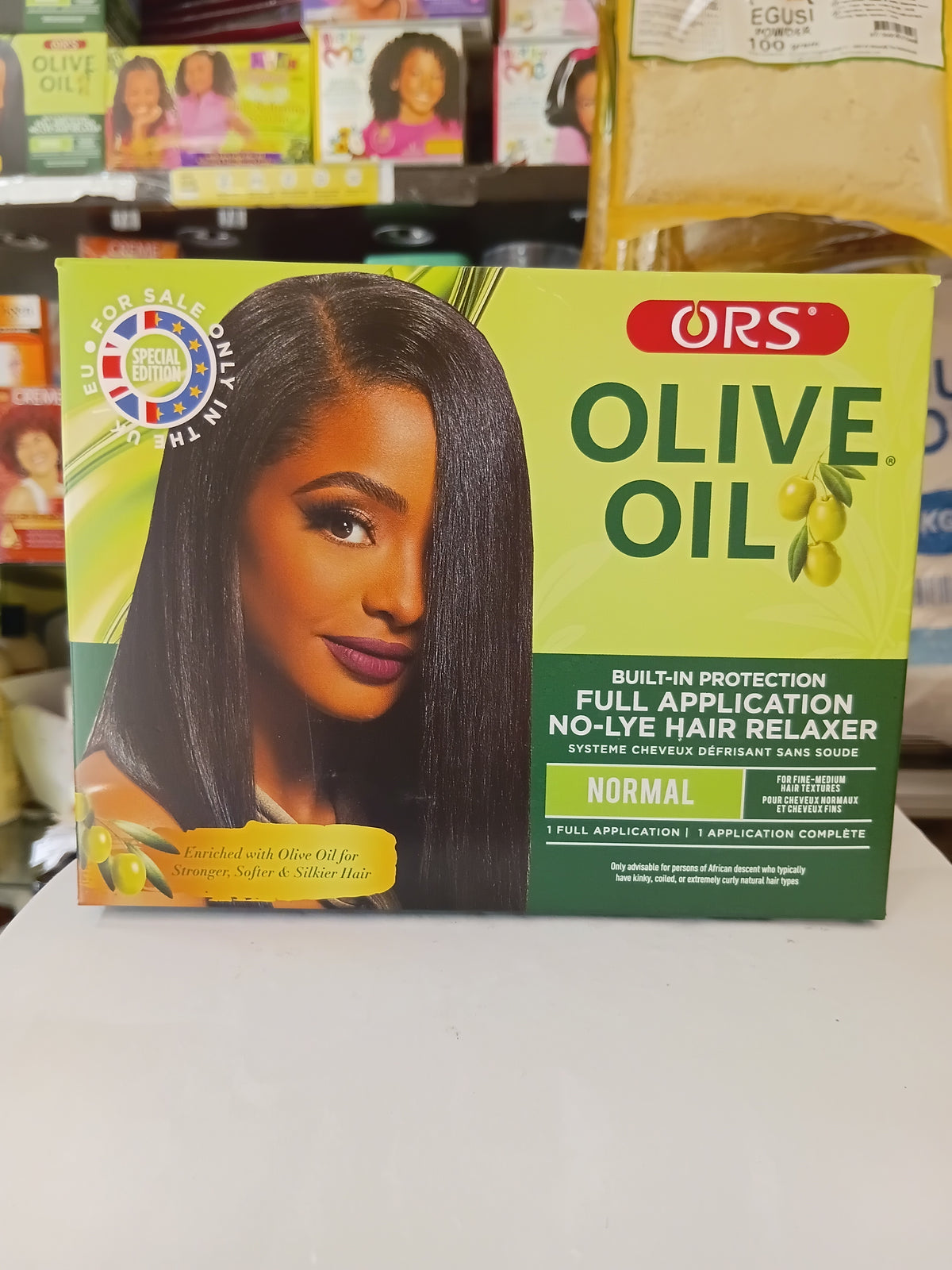 HAIR RELAXER. ORS OLIVE OIL. NORMAL