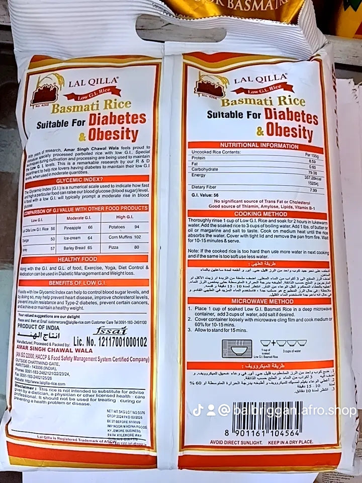 LAL QILLA LOW G I  BASMATI RICE