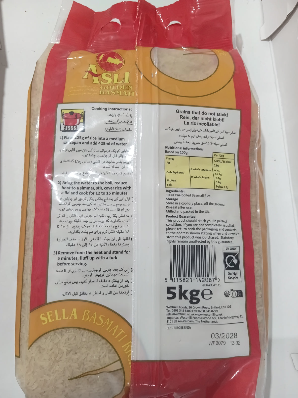 ASLI  GOLDEN SELLA BASMATI RICE