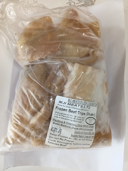 FROZEN BEEF TRIPE ( SHAKI )